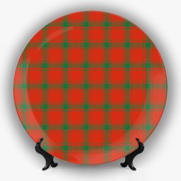 ScotsTee Shop Scottish Donald of the Isles Red Ancient Ceramic Tartan Plate