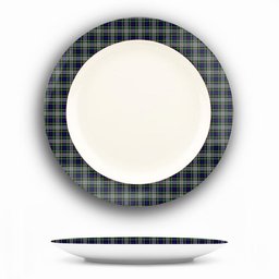 ScotsTee Shop Scottish Davidson of Tulloch Dress Ceramic Tartan Plate