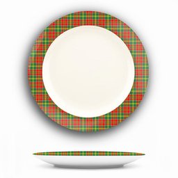 ScotsTee Shop Scottish Donald of Kingsburgh Modern Ceramic Tartan Plate