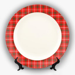 ScotsTee Shop Scottish Duke of Rothesay Modern Ceramic Tartan Plate