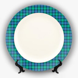 ScotsTee Shop Scottish Flower Of Scotland SC Ceramic Tartan Plate