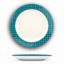 ScotsTee Shop Scottish Flower Of Scotland SC Ceramic Tartan Plate