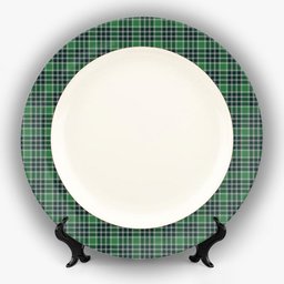ScotsTee Shop Scottish Donald Lord of the Isles Hunting Modern Ceramic Tartan Plate