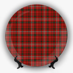 ScotsTee Shop Scottish Donald of Staffa_s Sett Ceramic Tartan Plate