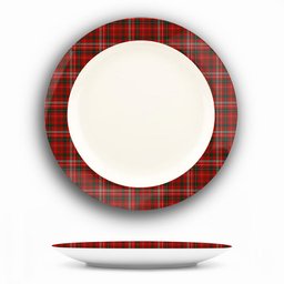 ScotsTee Shop Scottish Donald of Staffa_s Sett Ceramic Tartan Plate