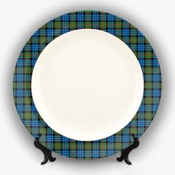 ScotsTee Shop Scottish Fletcher of Dunans Ancient Ceramic Tartan Plate
