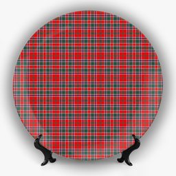 ScotsTee Shop Scottish Donald of Lochmaddy Modern Ceramic Tartan Plate
