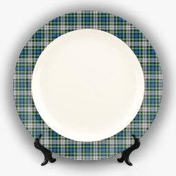 ScotsTee Shop Scottish Davidson of Tulloch Dress Ancient Ceramic Tartan Plate