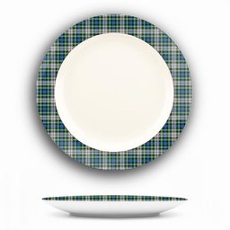 ScotsTee Shop Scottish Davidson of Tulloch Dress Ancient Ceramic Tartan Plate