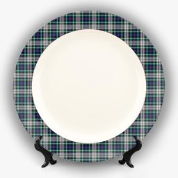 ScotsTee Shop Scottish Davidson of Tulloch Dress Modern Ceramic Tartan Plate