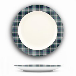 ScotsTee Shop Scottish Davidson of Tulloch Dress Modern Ceramic Tartan Plate