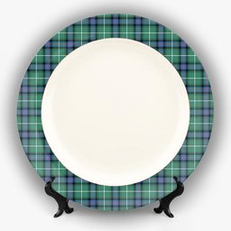 ScotsTee Shop Scottish Donald of the Isles Hunting Ancient Ceramic Tartan Plate