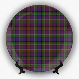 ScotsTee Shop Scottish Donald of Clan Ranald Modern Ceramic Tartan Plate