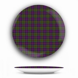 ScotsTee Shop Scottish Donald of Clan Ranald Modern Ceramic Tartan Plate
