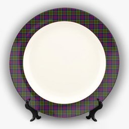 ScotsTee Shop Scottish Donald of Clan Ranald Modern Ceramic Tartan Plate