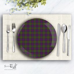 ScotsTee Shop Scottish Donald of Clan Ranald Modern Ceramic Tartan Plate