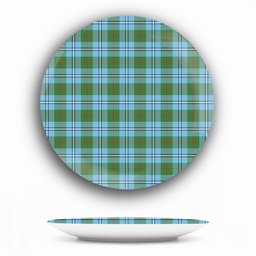 ScotsTee Shop Scottish Irvine of Glentulchan Modern Ceramic Tartan Plate