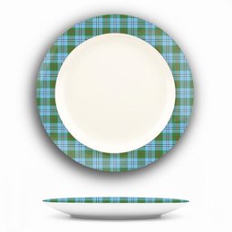 ScotsTee Shop Scottish Irvine of Glentulchan Modern Ceramic Tartan Plate
