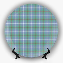 ScotsTee Shop Scottish Irvine of Glentulchan Ancient Ceramic Tartan Plate