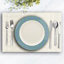 ScotsTee Shop Scottish Irvine of Glentulchan Ancient Ceramic Tartan Plate
