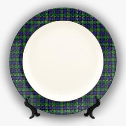 ScotsTee Shop Scottish Hogarth of Firhill Ceramic Tartan Plate