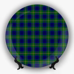 ScotsTee Shop Scottish Johnston of Caskieben Modern Ceramic Tartan Plate