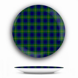 ScotsTee Shop Scottish Johnston of Caskieben Modern Ceramic Tartan Plate