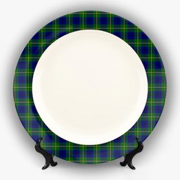 ScotsTee Shop Scottish Johnston of Caskieben Modern Ceramic Tartan Plate