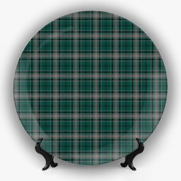 ScotsTee Shop Scottish Kelly of Sleat Hunting Ceramic Tartan Plate