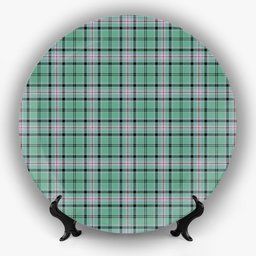 ScotsTee Shop Scottish Kelly of Sleat Hunting Ancient Ceramic Tartan Plate