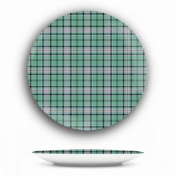 ScotsTee Shop Scottish Kelly of Sleat Hunting Ancient Ceramic Tartan Plate