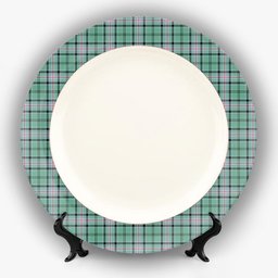 ScotsTee Shop Scottish Kelly of Sleat Hunting Ancient Ceramic Tartan Plate
