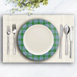 ScotsTee Shop Scottish Irvine of Bonshaw Ancient Ceramic Tartan Plate