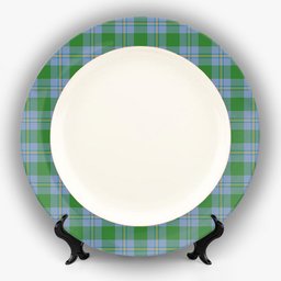 ScotsTee Shop Scottish Irvine of Bonshaw Ancient Ceramic Tartan Plate