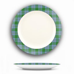 ScotsTee Shop Scottish Irvine of Bonshaw Ancient Ceramic Tartan Plate