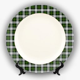 ScotsTee Shop Scottish Gunn Mrs Jane of Kirkhill House Wick Ceramic Tartan Plate