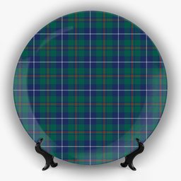 ScotsTee Shop Scottish Irvine of Bonshaw Tower Modern Ceramic Tartan Plate