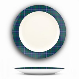 ScotsTee Shop Scottish Irvine of Bonshaw Tower Modern Ceramic Tartan Plate