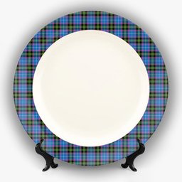 ScotsTee Shop Scottish Lang of Sherbrooke Ancient Clan Ceramic Tartan Plate