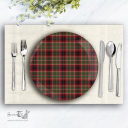 ScotsTee Shop Scottish Innes of Cowie Ancient Ceramic Tartan Plate
