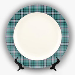 ScotsTee Shop Scottish Kelly of Sleat Hunting Modern Ceramic Tartan Plate