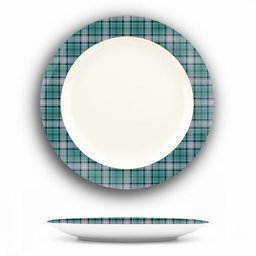 ScotsTee Shop Scottish Kelly of Sleat Hunting Modern Ceramic Tartan Plate