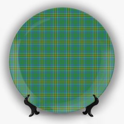 ScotsTee Shop Scottish Hunter of Hunterston Ancient Ceramic Tartan Plate