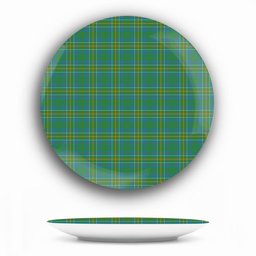ScotsTee Shop Scottish Hunter of Hunterston Ancient Ceramic Tartan Plate