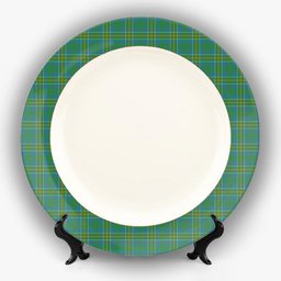 ScotsTee Shop Scottish Hunter of Hunterston Ancient Ceramic Tartan Plate