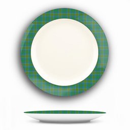 ScotsTee Shop Scottish Hunter of Hunterston Ancient Ceramic Tartan Plate