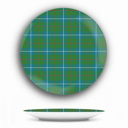 ScotsTee Shop Scottish Irvine of Bonshaw Tower Ancient Ceramic Tartan Plate