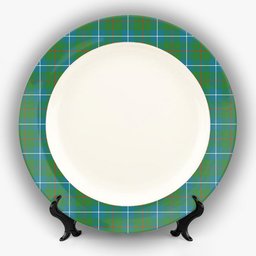 ScotsTee Shop Scottish Irvine of Bonshaw Tower Ancient Ceramic Tartan Plate