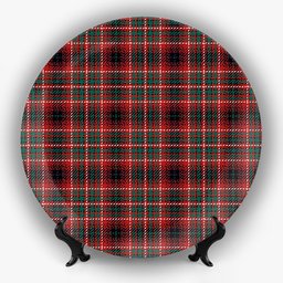 ScotsTee Shop Scottish Innes of Cowie Modern Ceramic Tartan Plate