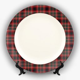 ScotsTee Shop Scottish Innes of Cowie Modern Ceramic Tartan Plate